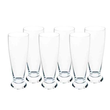 Imagem de Conjunto De Copos Para Cerveja Bohemia Pilsner 300 Ml Em Cristal Ecológico 6 Peças Transparente