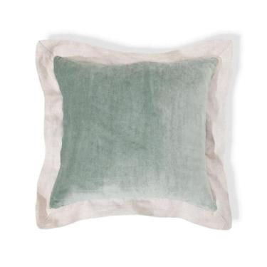 Imagem de Capa de Almofada de Veludo com abas Kadife - Verde - Westwing Collecti