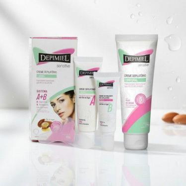 Imagem de Kit Creme Depilatório Corporal Sensitive Argan 120g + Creme Depilatóri