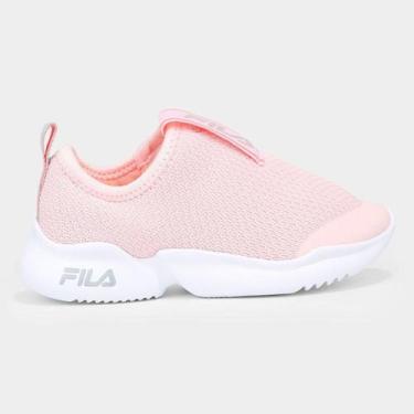 Imagem de Tênis Infantil Fila Funny Unissex, Pink, Laranja, 33