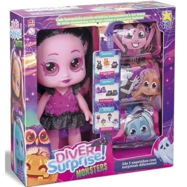 Imagem de Boneca Diver Surprise Monsters Vampiresca Divertoys