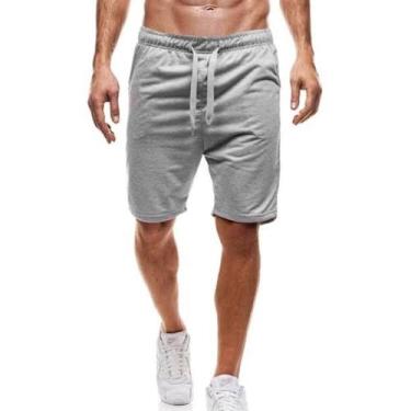 Imagem de Bermuda Moletom Masculina Pronta Entrega - Ana Modas, Cinza, M