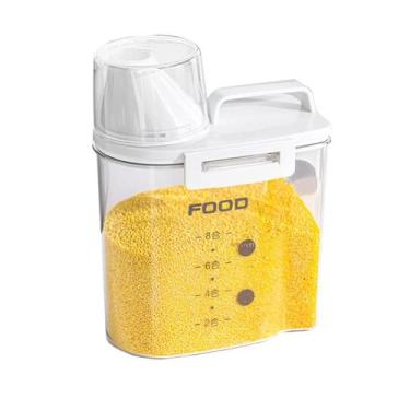 Imagem de Pote Frasco Hermético Cozinha Cereais Ração Arroz Cozinha - Globalcomp