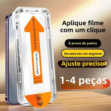 Imagem de Protetor De Tela De Vidro Temperado Oleofóbico Para iPhone 11 a 17 pro