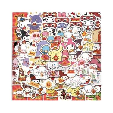 Imagem de Adesivos Kawaii Kuromi Keroppi Sanrio Mistos Para DIY, Decoração De Te