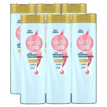 Imagem de kit 6 Shampoo Limpeza Micelar Seda by Niina Secrets 325ml