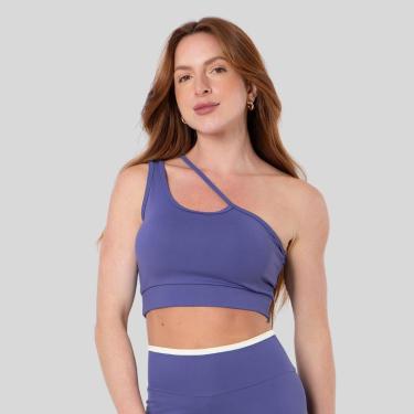 Imagem de Cropped Poliamida Academia Decote Quadrado Confortável-Feminino