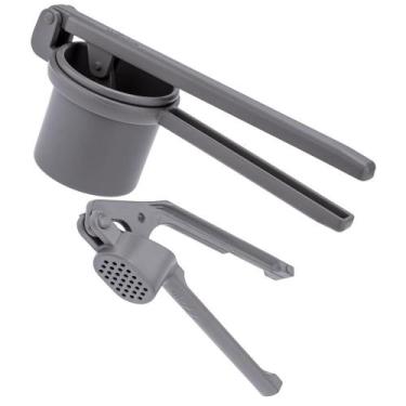 Imagem de Kit Espremedor de Batata e Alho Cinza Weck