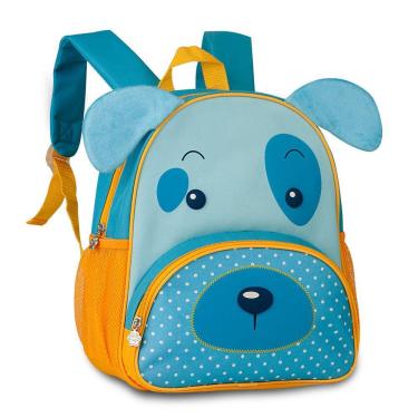 Imagem de Mochila Costas Clio Pets Creche Cachorro Infantil Animais
