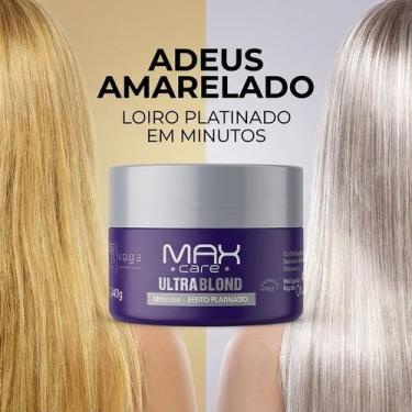 Imagem de Máscara Matizadora Ultra Blond 240g Profissional Desamarelador Efeito 