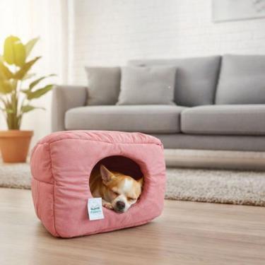 Imagem de Caminha Toca Luxo Gato Cães Lavavel Suede Rosa Macio Fofo - - Maxximo 