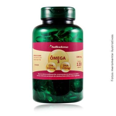 Imagem de Ômega 3 (EPA 180mg + DHA 120mg) - 1000mg - 60 ou 120 cápsulas - Bellad