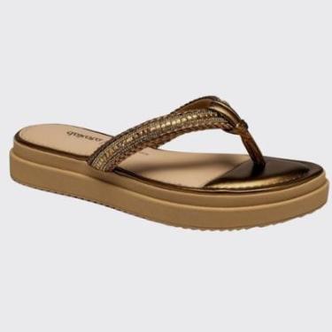 Imagem de Tamanco Chinelo Feminina Flatforme Brilhante Dakota Y8902-Feminino