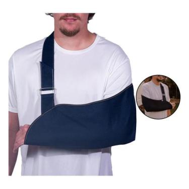 Imagem de Tipoia Bilateral Ortopédica Imobilizadora Azul Mercur, G