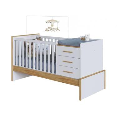 Imagem de Berço 5 em 1 Infantil Vira Cama De Solteiro Super Reforçado E Multifun