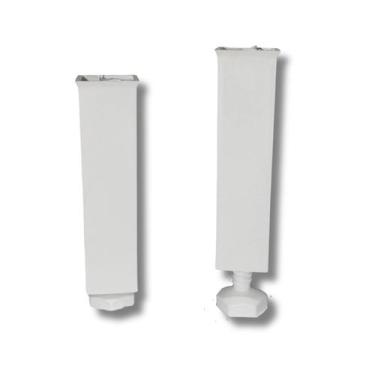 Imagem de Kit c/ 6 Pés para Móveis Armário Cozinha com regulagem de 17 a 19cm e 