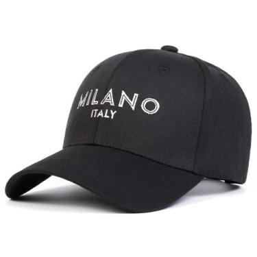 Imagem de Boné de Beisebol Bordado MILANO - Ajustável, Unissex, Protetor Solar (
