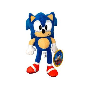 Imagem de Pelúcia Sonic 33 cm - Candide, Azul, Sonic