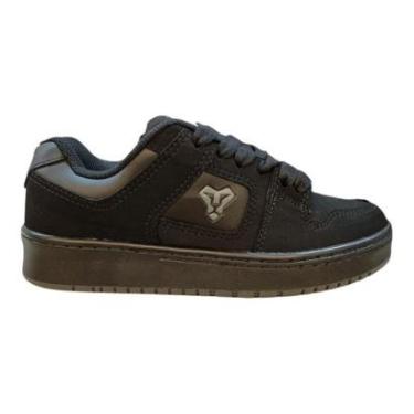 Imagem de Tenis Masculino LEJON Casual Conforto Skatista Retrô Preto-Masculino