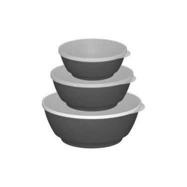 Imagem de Kit Saladeira Ou 3 Peças Linha Servir, Chumbo