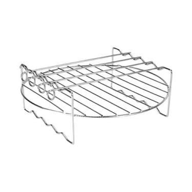 Imagem de Grelha Universal De Metal Para Fritadeira a Ar, Acessórios Quadrados, 