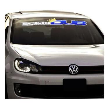 Imagem de Adesivo Para Brisa Estilo Dub Carro Rebaixado Som Automotivo - Seymour