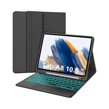 Imagem de Capa Com Teclado Bluetooth Sem Fio E Suporte Inteligente Para Samsung 