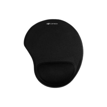 Imagem de Mousepad Ergonômico C3Tech, com Apoio de Pulso em Gel, Preto - MP-50-Unissex