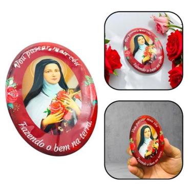 Imagem de Adesivo Santa Teresinha do Menino Jesus Resinado 10 cm - FORNECEDOR 6