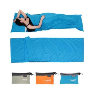Imagem de Saco De Dormir Portátil De Poliéster Pongee 70x210CM Com Fronha Para A