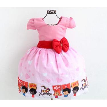 Imagem de Vestidos De Festa Diversos Temas Princesas Luxo E Tiara - Pingo De Gen