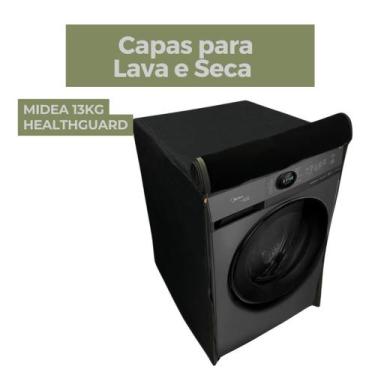 Imagem de Capa para lava e seca midea 13kg healthguard impermeável flex - Capas 