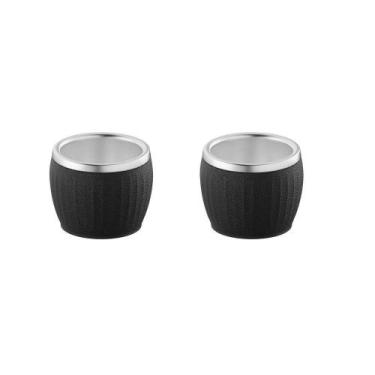 Imagem de Conjunto de Xícaras para Café Empilháveis 2 Peças 80ML em Aço Inox e A