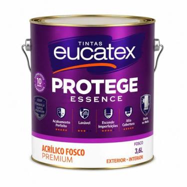 Imagem de Tinta Acrílica Eucatex Protege Essence Branco Fosco 3,6L Premium