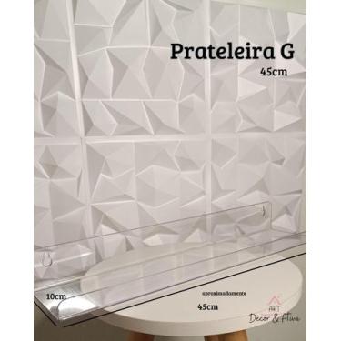 Imagem de Prateleira Acrilico Flutuante - ART Decor & Ativa, 45x10