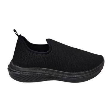 Imagem de Tênis Meia Ultra Flex Escolar Infantil Slip On - Ultraflex, Preto, 40