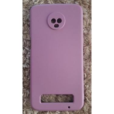 Imagem de Capa Capinha Case Motorola Moto Z3 Play Silicone Aveludada Protege Câm