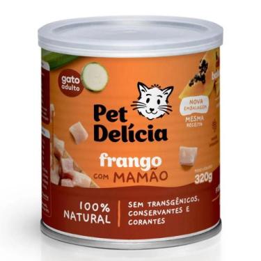 Imagem de Pet delícia ração úmida frango com mamão gatos 320g