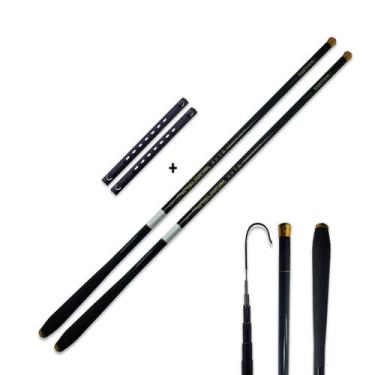 Imagem de Vara Telescópica Pesca 4,0 + 4,5 Ultralight 100% Fibra de Carbono Ultr