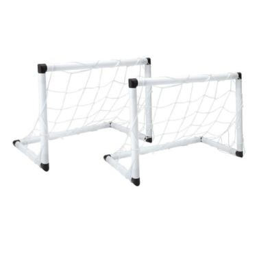 Imagem de Kit 2 Golzinho Brinquedo Rede Bola Trave Infantil Futebol - DM toys