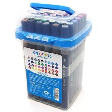 Imagem de Marcador Cis Criatic Brush Duo com 36 Cores para Arte e Lettering