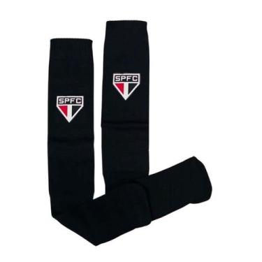 Imagem de Meião Infantil São Paulo Preto Campo Oficial, M