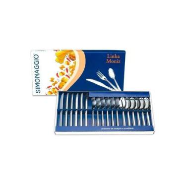 Imagem de Conjunto Talheres Moniz 18 Pecas Simonagio - METALURGICA SIMONAGGIO LT
