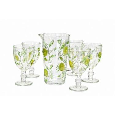 Imagem de Jogo Taças Vidro Limone Color - 350ml - C/6 - Tuut