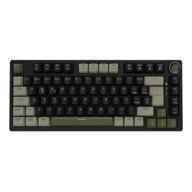 Imagem de Teclado Mecanico 75% Pcyes Arkeum - Cammo Edition - Switch Blue - Akcm