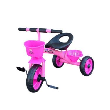 Imagem de Triciclo Motoca Infantil Pedal Suporta até 25 kg Rosa - ELITE