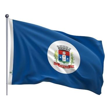 Imagem de Bandeira do Município de Pouso Alegre Dupla Face Estampada Tamanho 90x