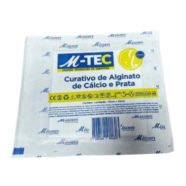 Imagem de Curativo de Alginato de Cálcio e Prata 10cm x 10cm Missner  01 Unidade