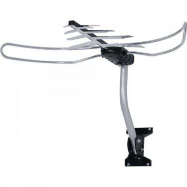 Imagem de Antena Externa para TV Aquário DTV-3000 Recepção VHF UHF FM HDTV Full HD com Cabo Coaxial 16m