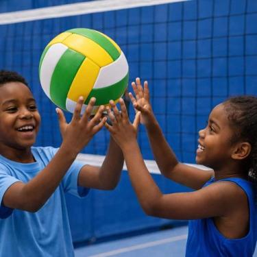 Imagem de Bola Vôlei Infantil Brinquedo Criança Esporte Atividade Arremessar Jog